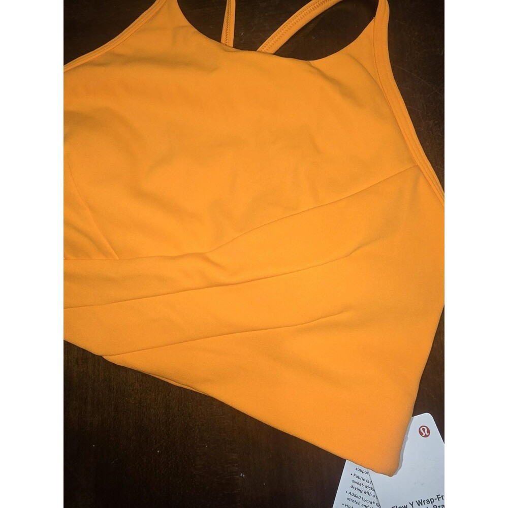 Lululemon Flow Y Wrap-Front High-Neck Bra, B/C Cup Size 6 New With Tag